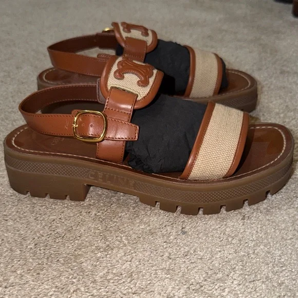 Celine Clea Triomphe Raffia • - Picture 2 of 5